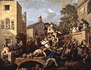 William Hogarth Der Triumphzug des Abgeordneten France oil painting artist